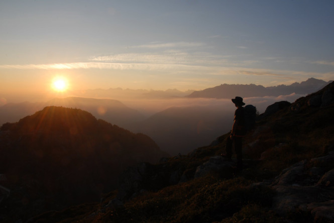 Randonnée coucher de soleil