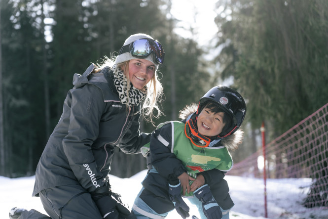 Réservez votre cours de ski enfant avec Evolution 2 Chamonix