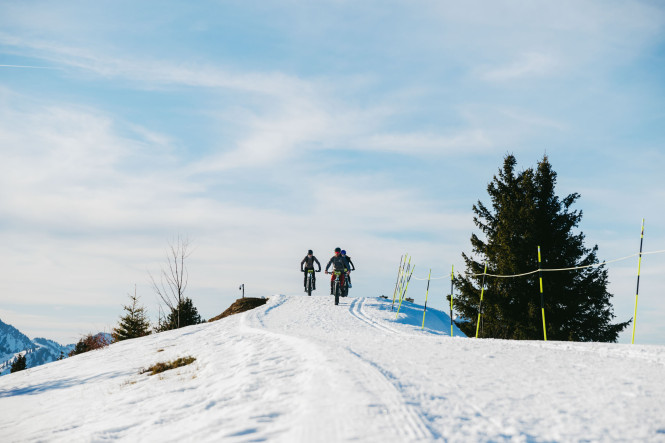 Le VTT électrique l'hiver, c'est possible !