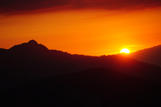 Sunrise at La Rosière