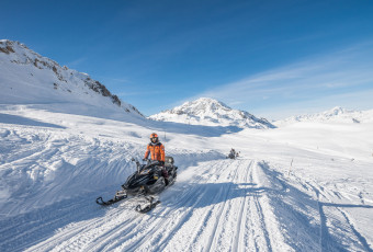 Skidoo group with Evolution 2 Tignes.