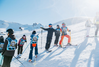 group, ski lesson saint-gervais