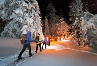 relais des communailles saint-gervais snowshoeing